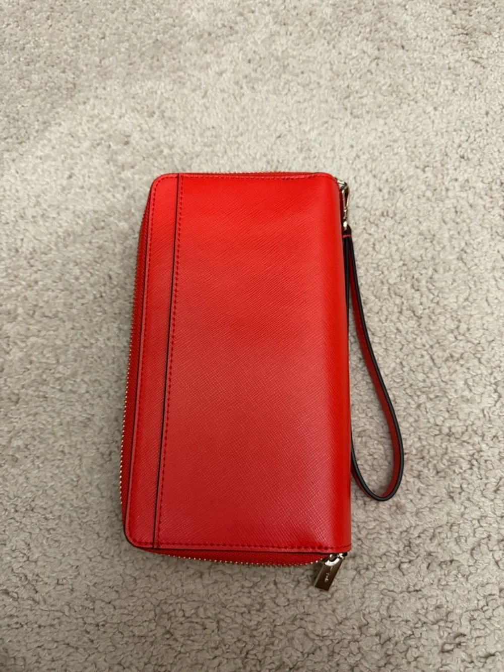 kate spade Red Zip-Around Leather Continental Wallet - Picture 3 of 5